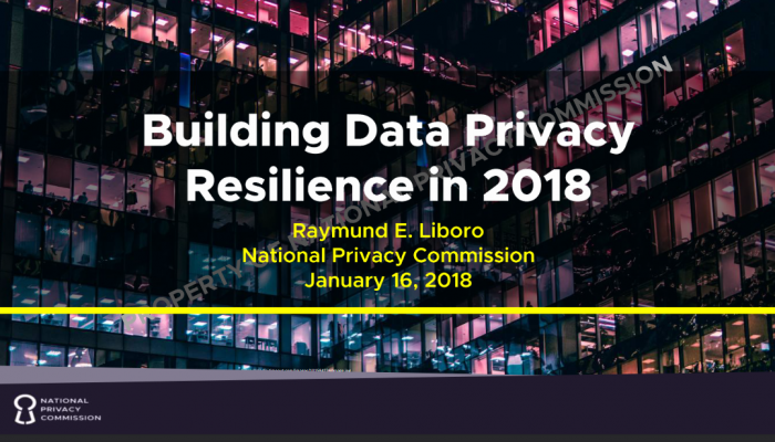 Building data Privacy Resilience in 2018
